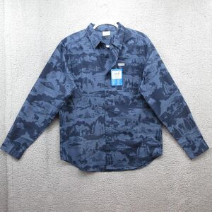 Columbia Men's Blue Casual Button Down Shirt